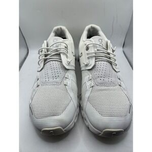 On Cloud Running Shoes All White Womens 8 Low Top Sneakers 59.98902